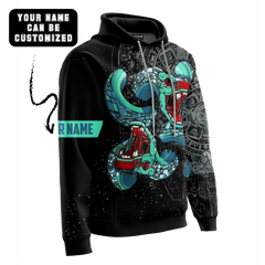 Aztec Double Quetzalcoatl Maya Aztec Calendar Customized 3D All Over Printed Hoodie