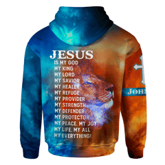 The King Jesus lion Galaxy Customized 3D All Over Printed Shirt - AM Style Design - Amaze Style™