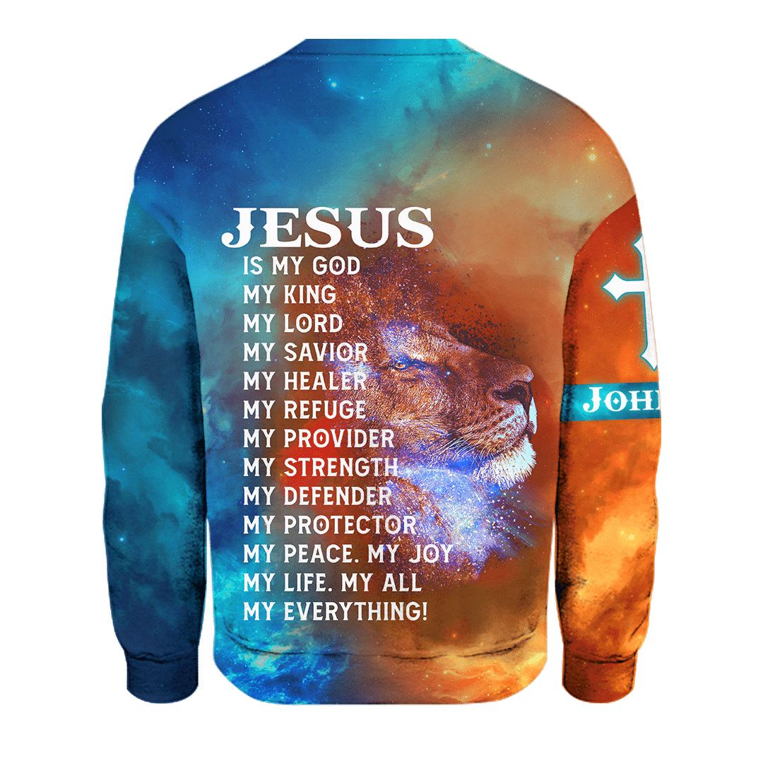 The King Jesus lion Galaxy Customized 3D All Over Printed Shirt - AM Style Design - Amaze Style™