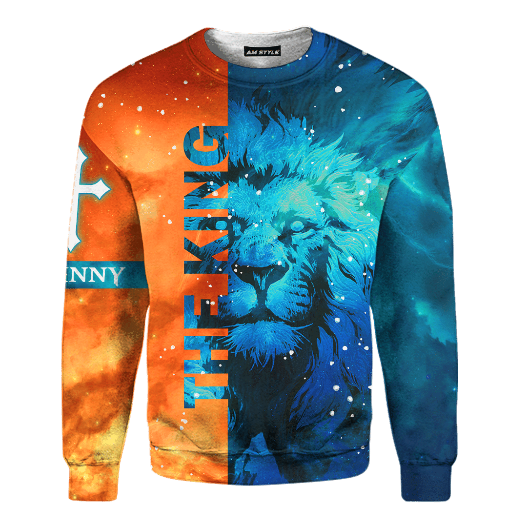 The King Jesus lion Galaxy Customized 3D All Over Printed Shirt - AM Style Design - Amaze Style™