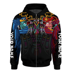 Aztec Eagle Warrior Maya Aztec Mexican Mural Art Customized 3D All Over Printed hoodie