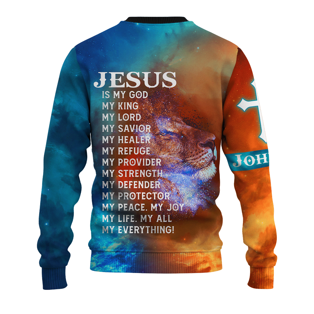 The King Jesus lion Galaxy Customized 3D All Over Printed Shirt - AM Style Design - Amaze Style™