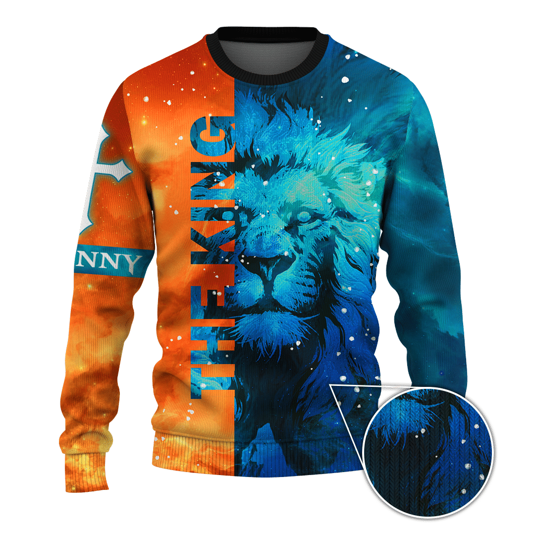 The King Jesus lion Galaxy Customized 3D All Over Printed Shirt - AM Style Design - Amaze Style™