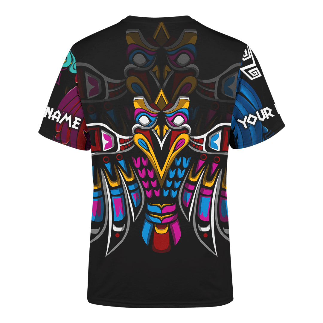 Aztec Eagle Warrior Maya Aztec Mexican Mural Art Customized 3D All Over Printed hoodie