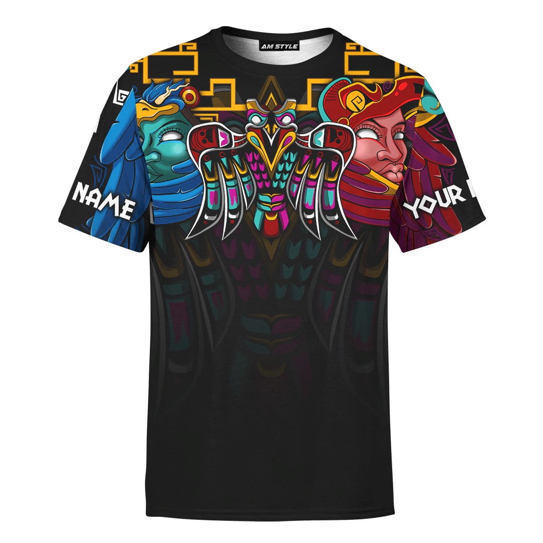 Aztec Eagle Warrior Maya Aztec Mexican Mural Art Customized 3D All Over Printed hoodie