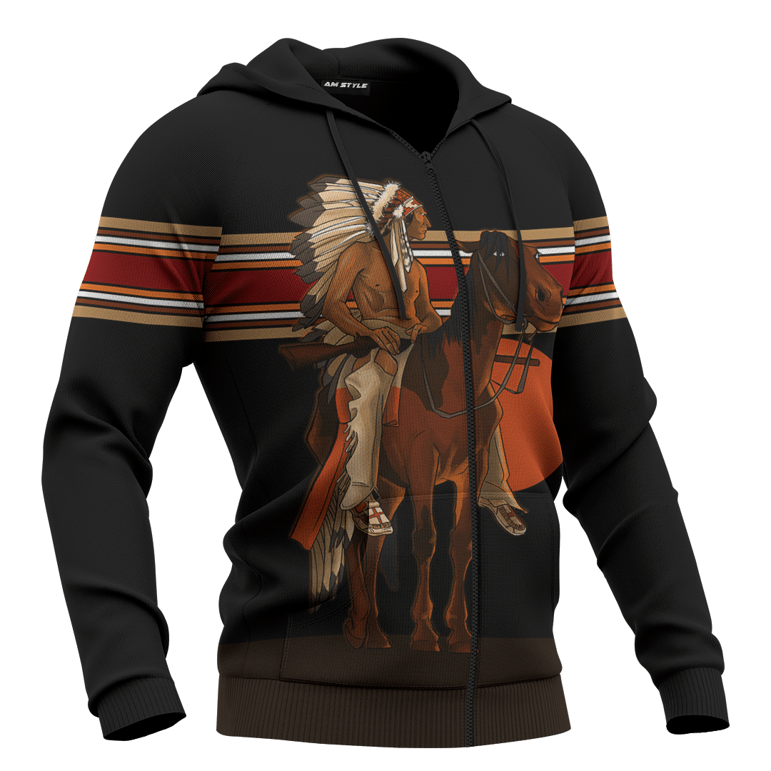 Indian Horse Native American Style Customized All Over Printed Shirts - Am Style Design - Amaze Style™