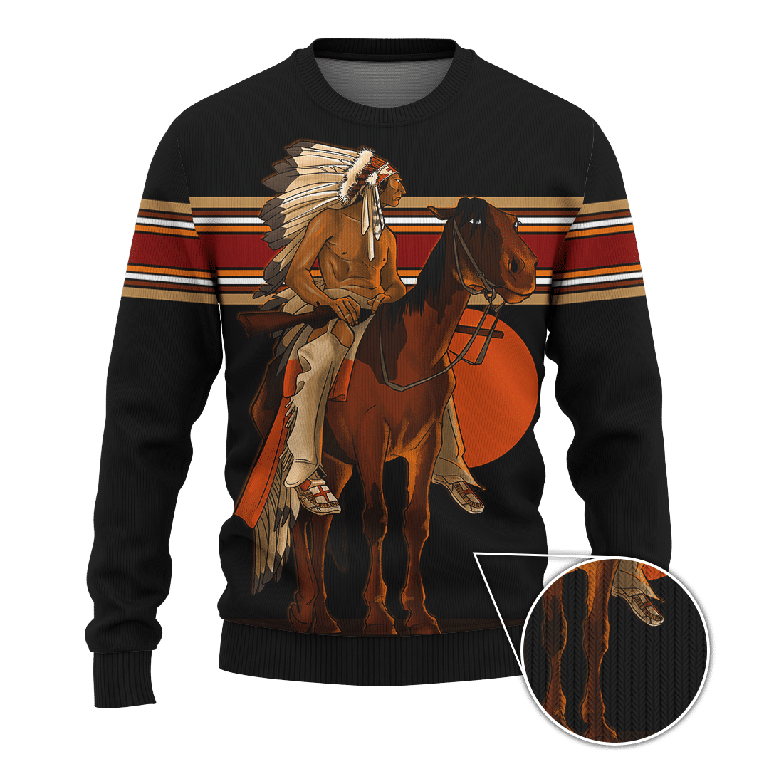 Indian Horse Native American Style Customized All Over Printed Shirts - Am Style Design - Amaze Style™