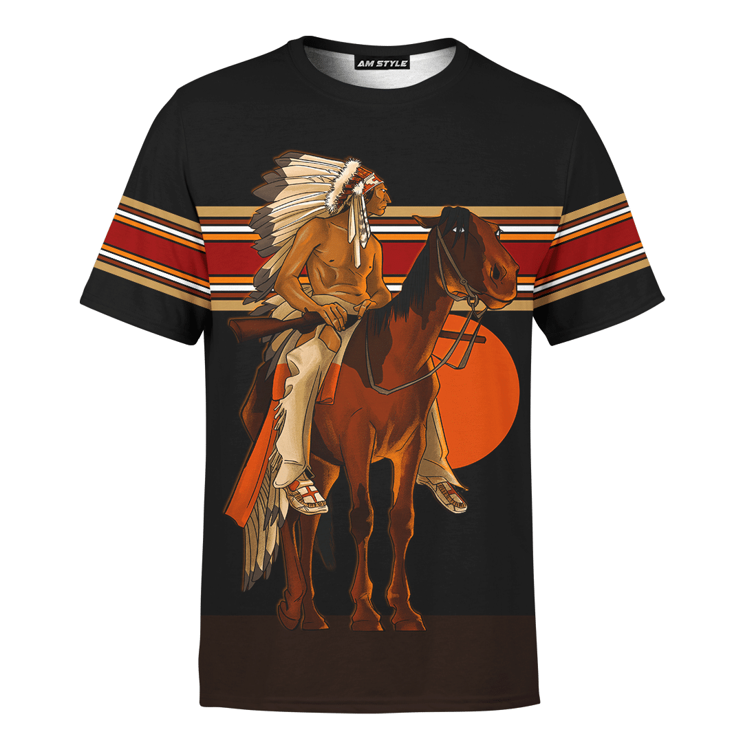 Indian Horse Native American Style Customized All Over Printed Shirts - Am Style Design - Amaze Style™