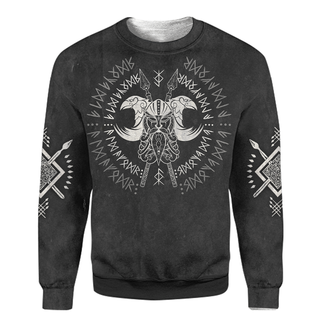 Viking Odin God Norse Warrior Customized 3D All Over Printed Shirt - AM Style Design - Amaze Style™