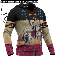 Native American Indian Horse Ledger Art Customized 3D All Over Printed Shirt - AM Style Design - Amaze Style™