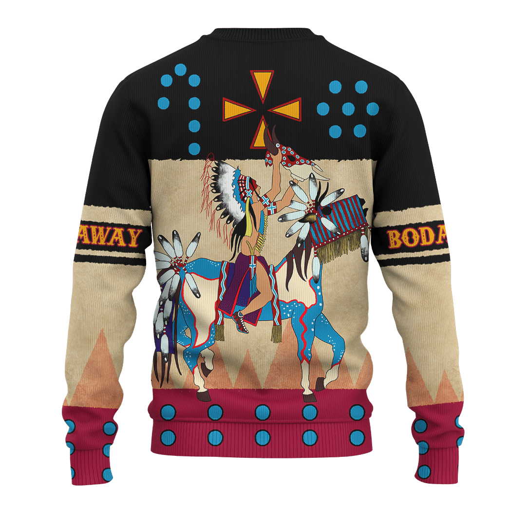 Native American Indian Horse Ledger Art Customized 3D All Over Printed Shirt - AM Style Design - Amaze Style™