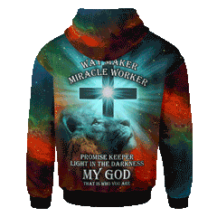 Lion Jesus Way Maker Customized 3D All Over Printed Shirt - AM Style Design - Amaze Style™