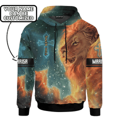 The King Jesus lion Galaxy Customized 3D All Over Printed Shirt - AM Style Design - Amaze Style™