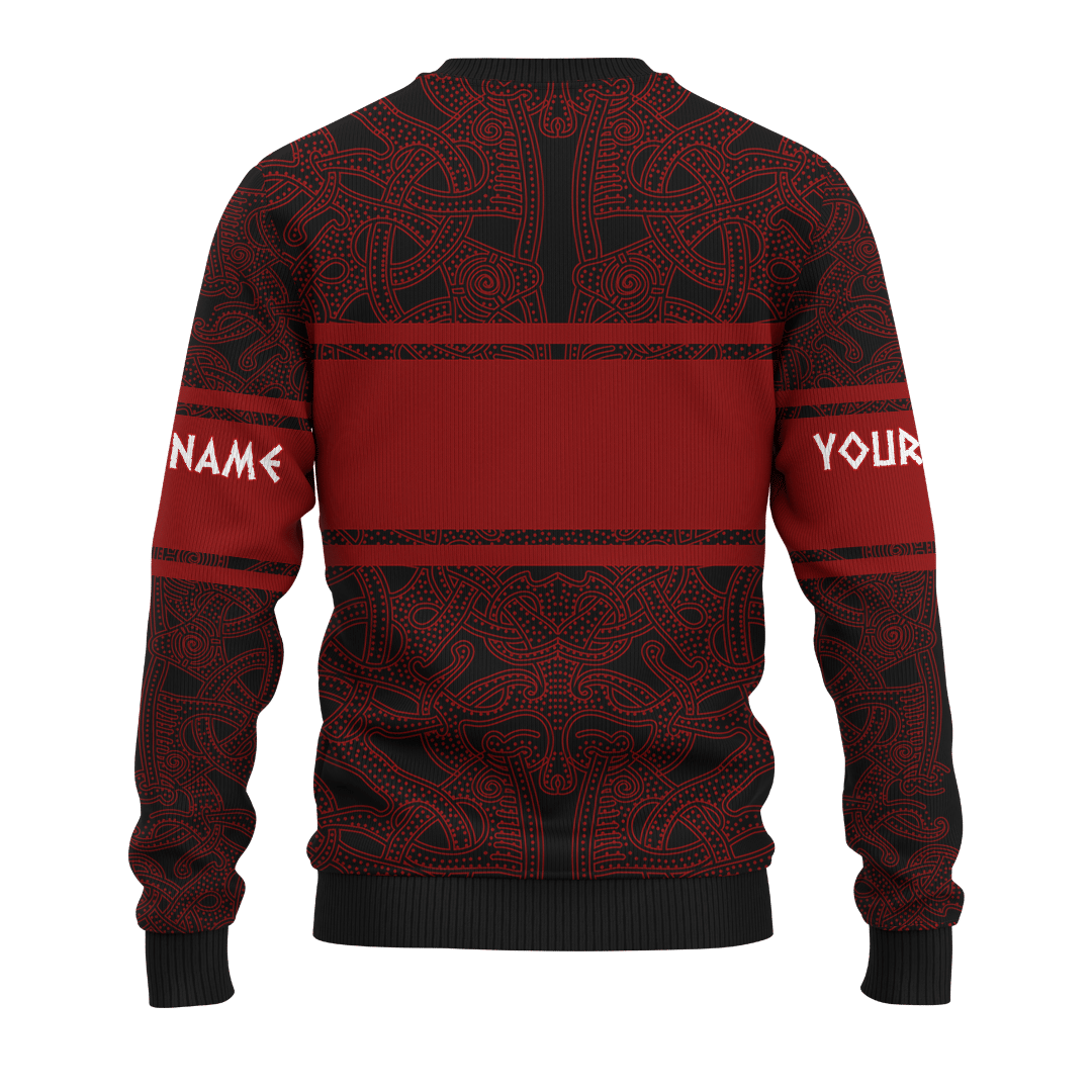 Viking The All Father Odin God Dark Red Colour Customized 3D All Over Printed Shirt - AM Style Design - Amaze Style™