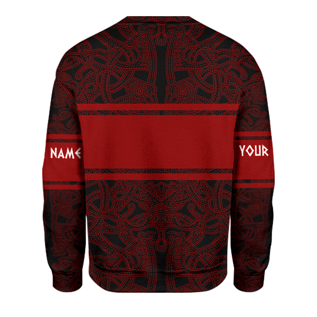 Viking The All Father Odin God Dark Red Colour Customized 3D All Over Printed Shirt - AM Style Design - Amaze Style™