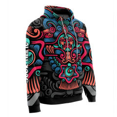 Aztec God Maya Aztec Calendar Customized 3D All Over Printed Hoodie