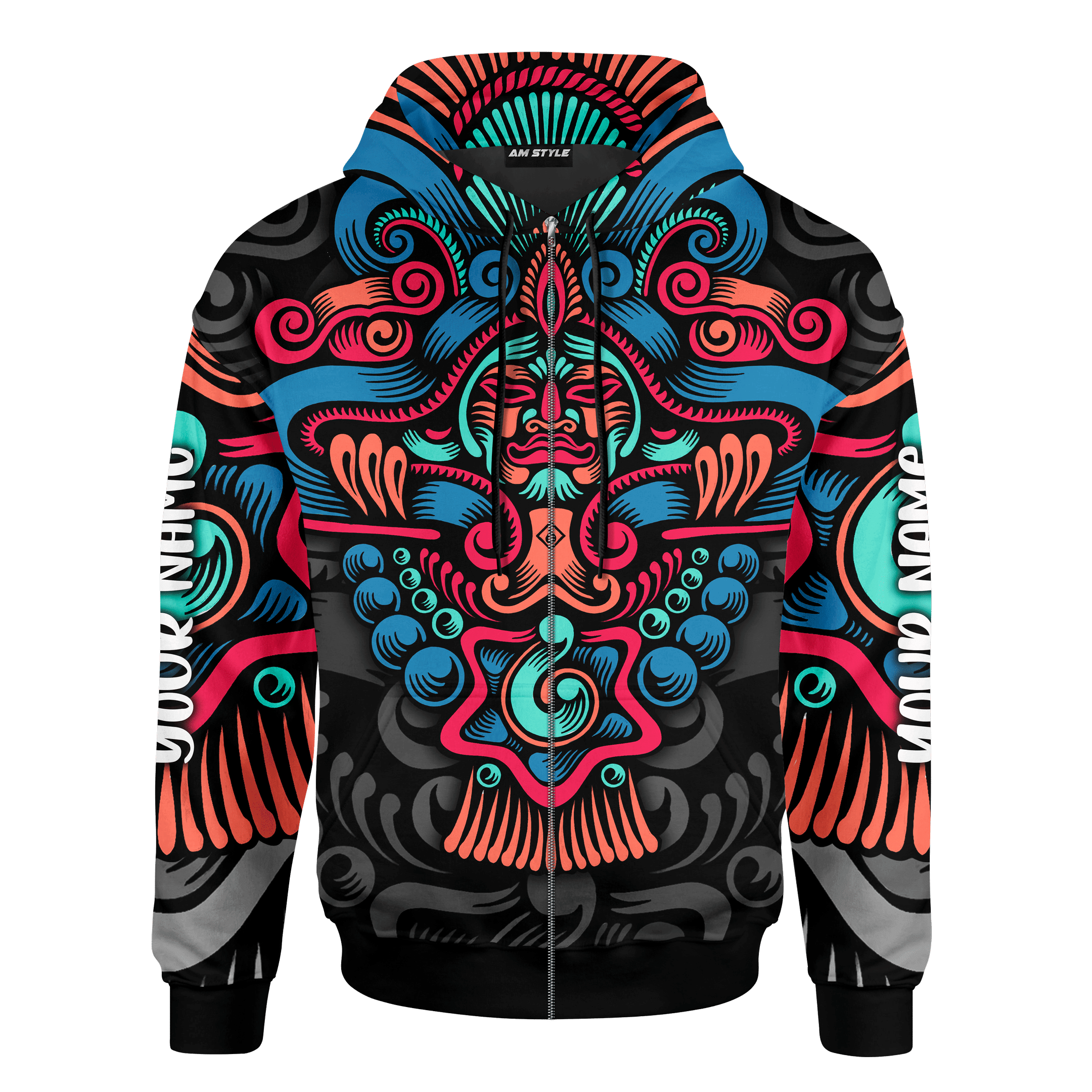 Aztec God Maya Aztec Calendar Customized 3D All Over Printed Hoodie