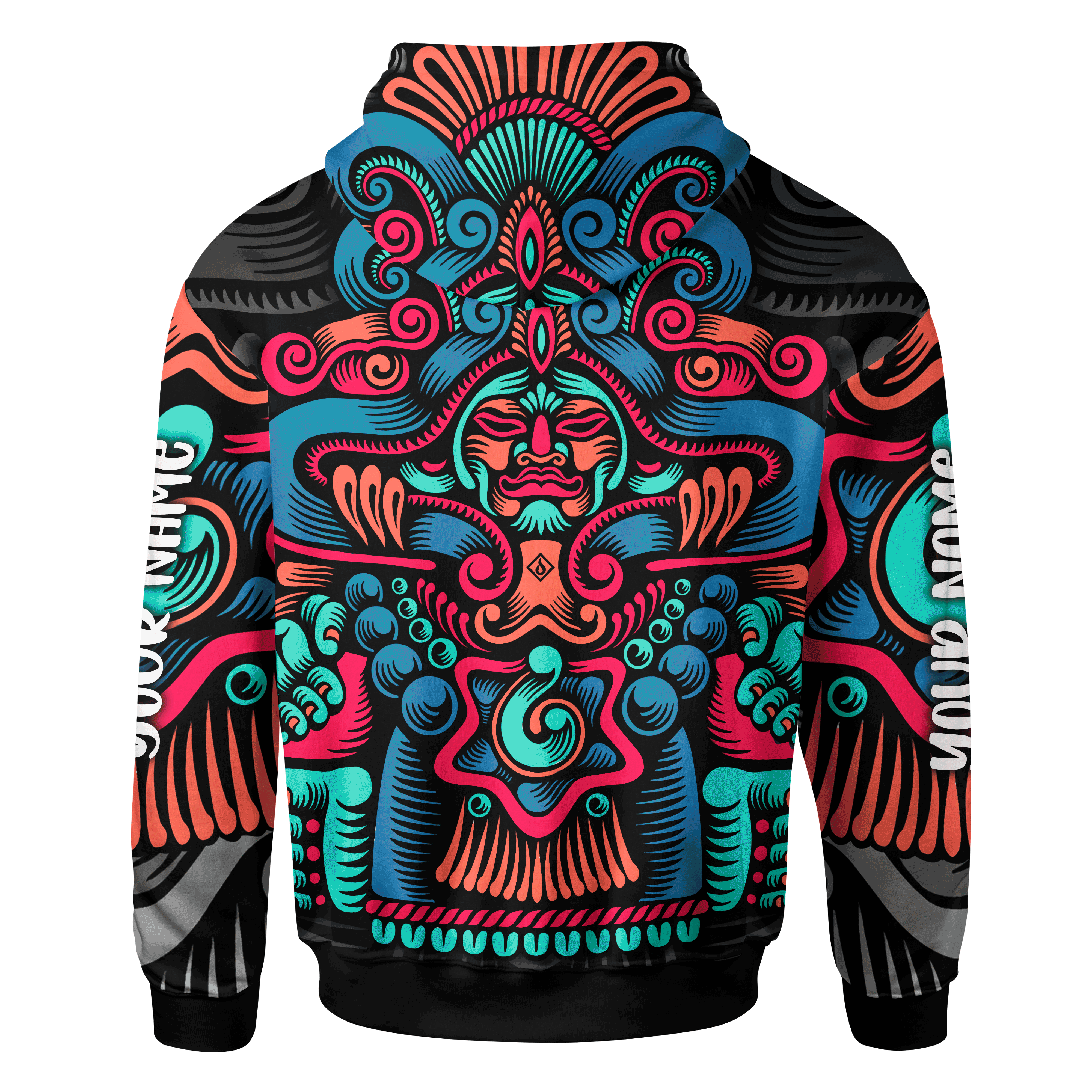 Aztec God Maya Aztec Calendar Customized 3D All Over Printed Hoodie