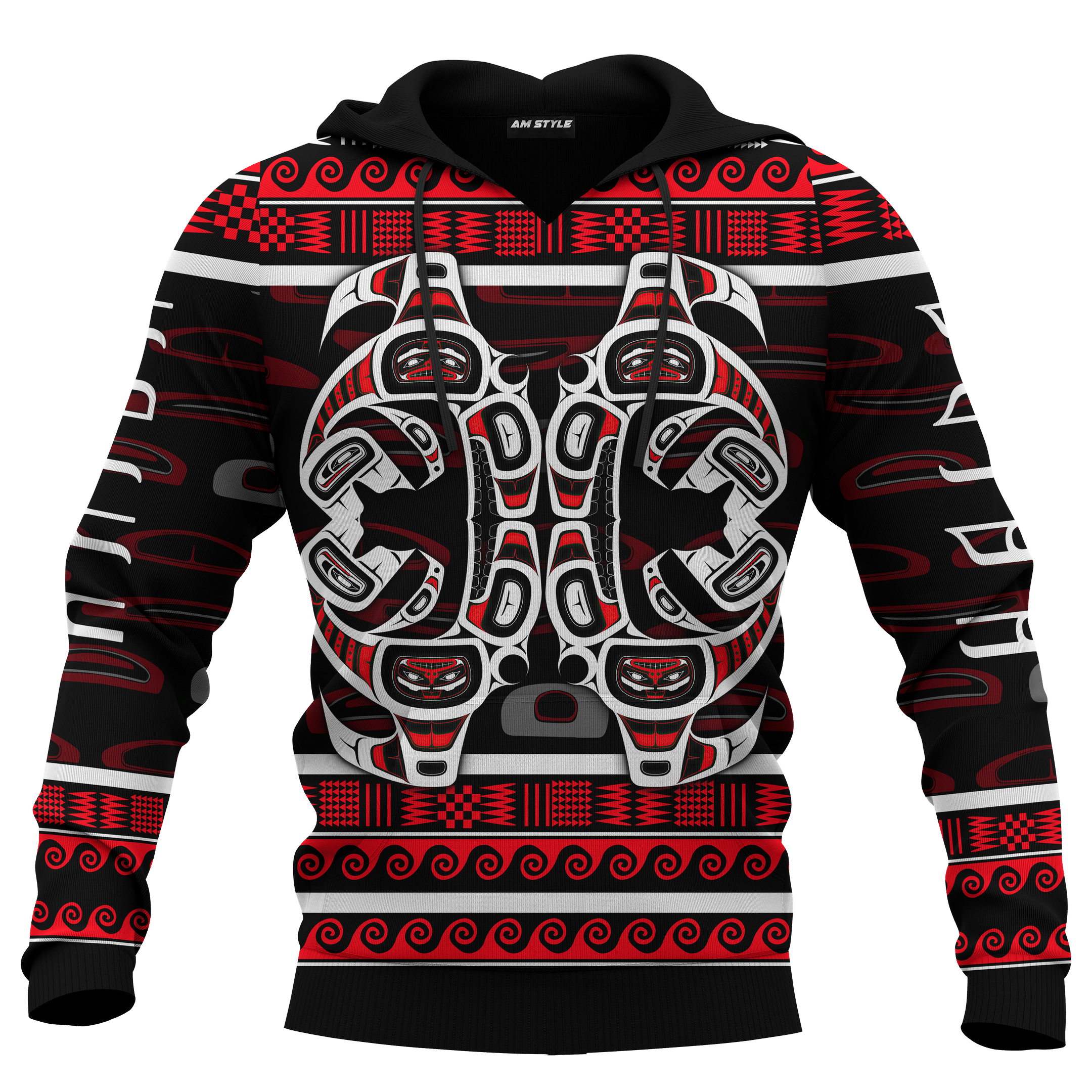 The Killing Whale Native American Pacific Northwest Style Customized All Over Printed Shirt - Am Style Design - Amaze Style™