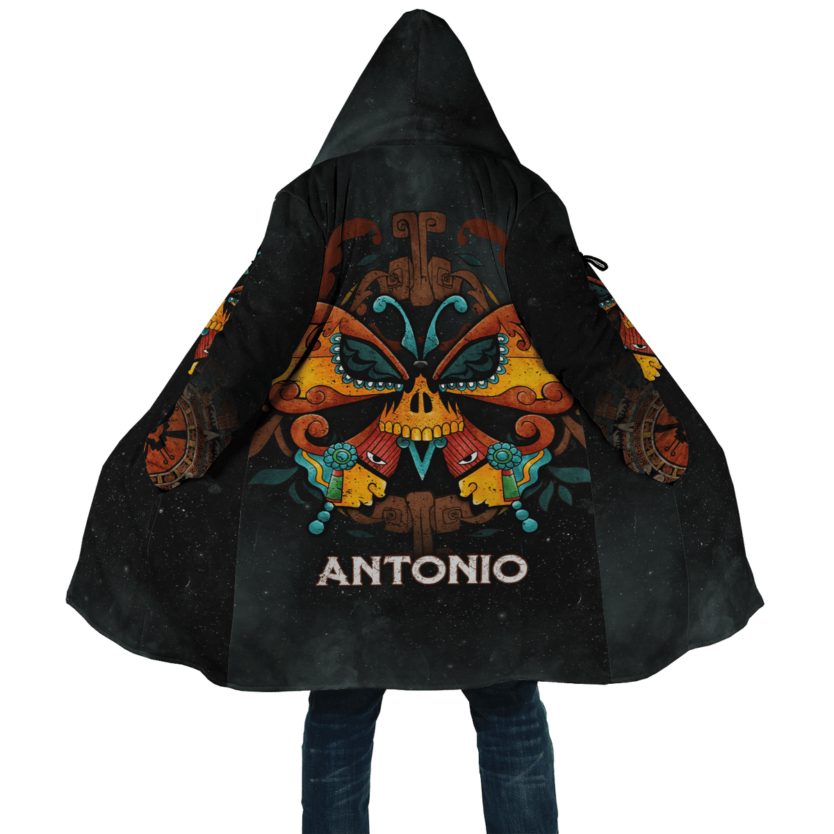 Aztec Hunab Ku Papilio Maya Aztec Customized 3D All Over Printed Cloak - AM Style Design - Amaze Style™