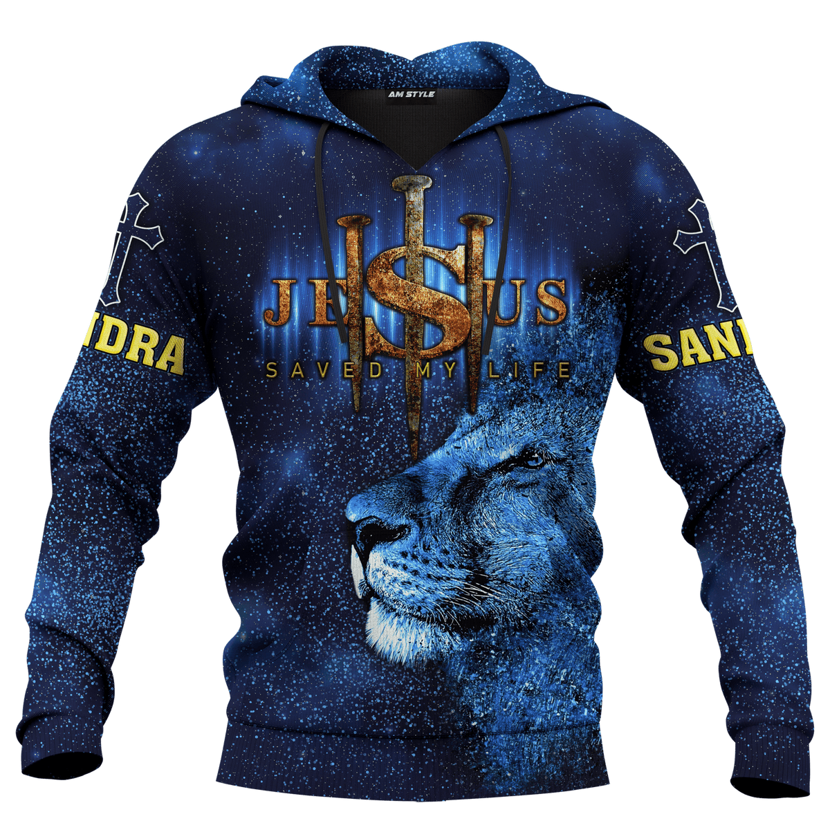 Jesus Lion Galaxy Way Maker Miracle Worker Customized 3D All Over Printed hoodie