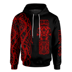 Viking The All Father Odin God Red Colour Customized 3D All Over Printed Shirt - AM Style Design - Amaze Style™