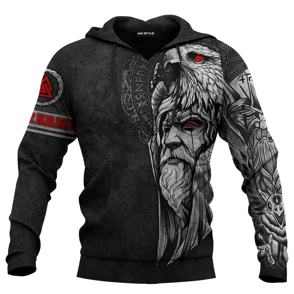 Viking Odin And Raven Norse Mythology Customized 3D All Over Printed Shirt - AM Style Design - Amaze Style™