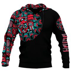 Raven Man Native American Pacific Northwest Style Customized All Over Printed Shirt - Am Style Design - Amaze Style™