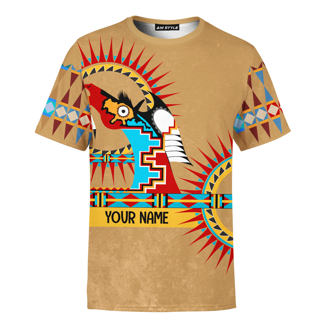 Custom Indian War Horse Custom Native American Pattern 3D All Over Printed Shirt - AM Style Design - Amaze Style™