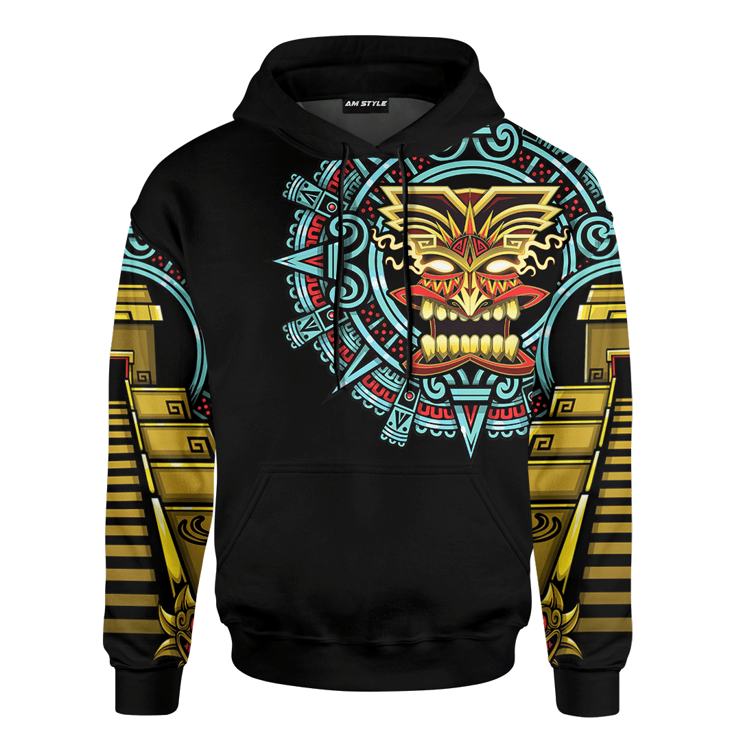 Aztec Fire Maya Aztec Calendar Customized 3D All Over Printed 3D All Over Printed hoodie