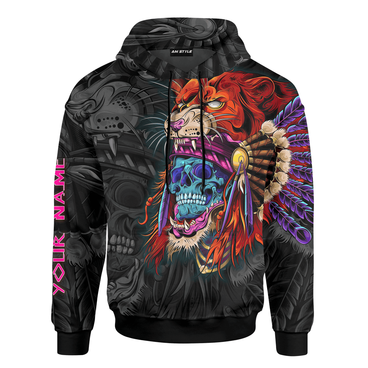 Aztec Warrior Tribe Maya Aztec Calendar Customized 3D All Over Printed hoodie