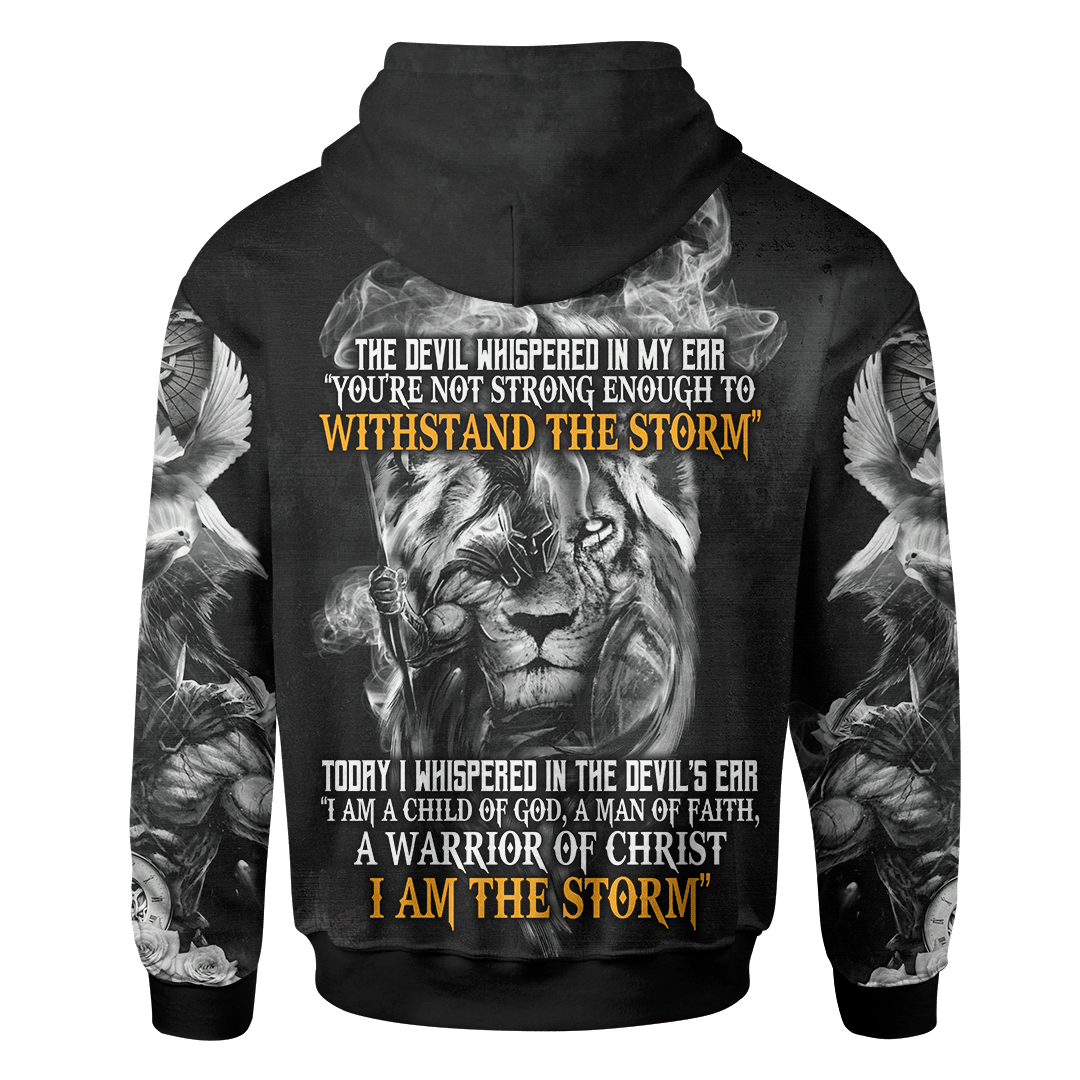 Jesus Lion A Warrior Of Christ Tattoo Customized 3D All Over Printed Shirt - AM Style Design - Amaze Style™