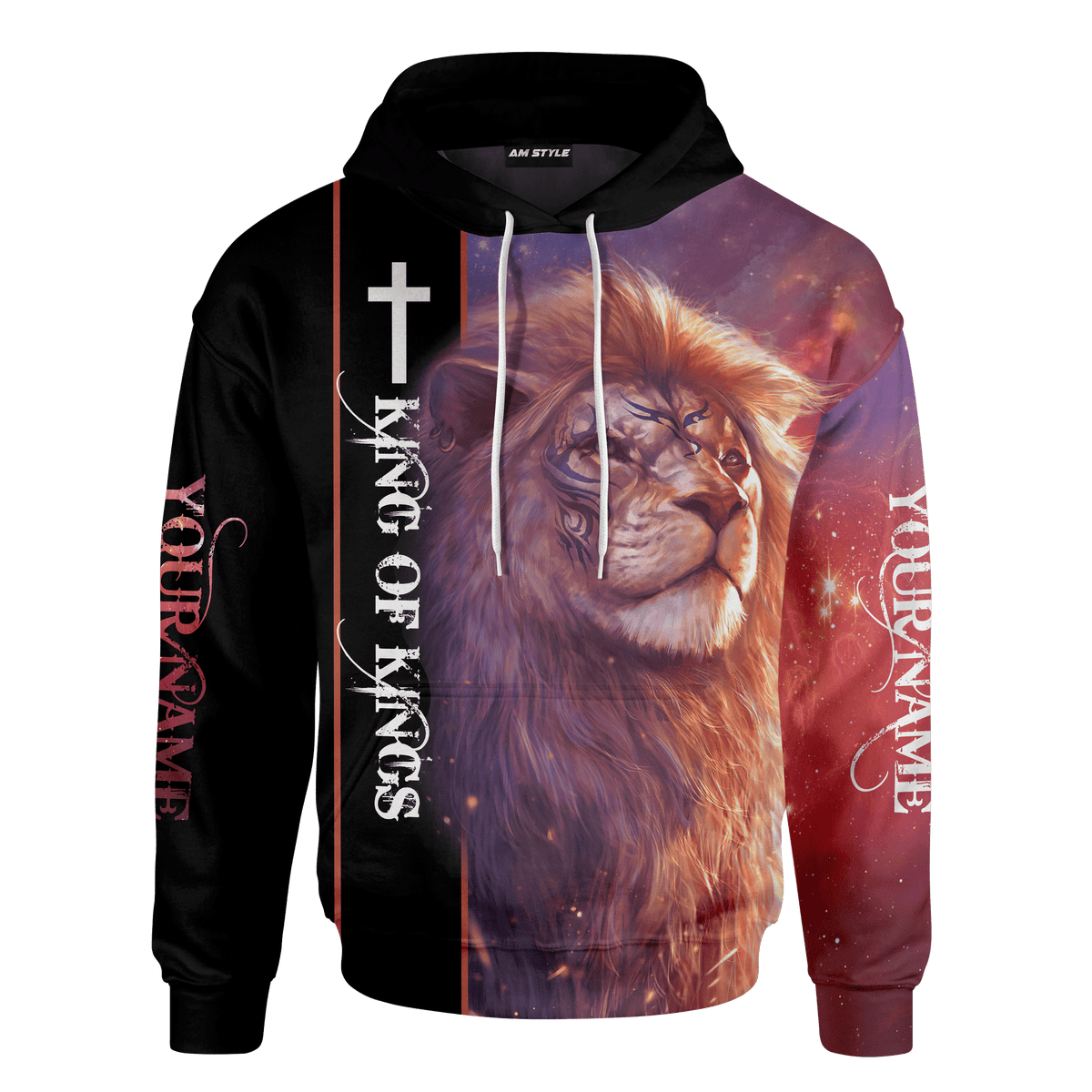 Jesus Lion King Of Kings Customized 3D All Over Printed Shirt - AM Style Design - Amaze Style™