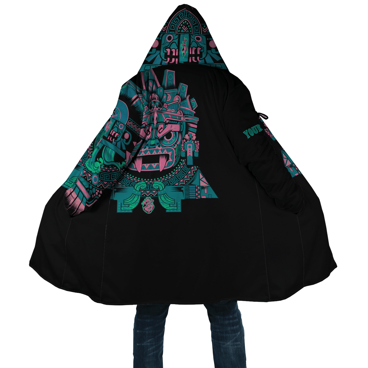 Aztec Tlaloc God Aztec Mexican Mural Art Customized 3D All Over Printed Cloak - AM Style Design - Amaze Style™