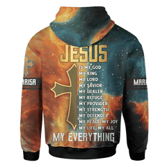 The King Jesus lion Galaxy Customized 3D All Over Printed Shirt - AM Style Design - Amaze Style™