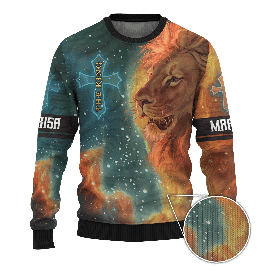 The King Jesus lion Galaxy Customized 3D All Over Printed Shirt - AM Style Design - Amaze Style™