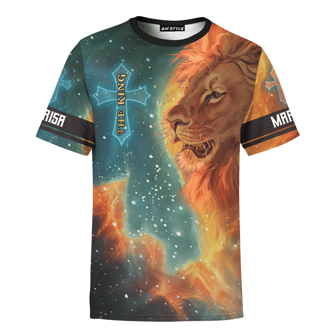 The King Jesus lion Galaxy Customized 3D All Over Printed Shirt - AM Style Design - Amaze Style™