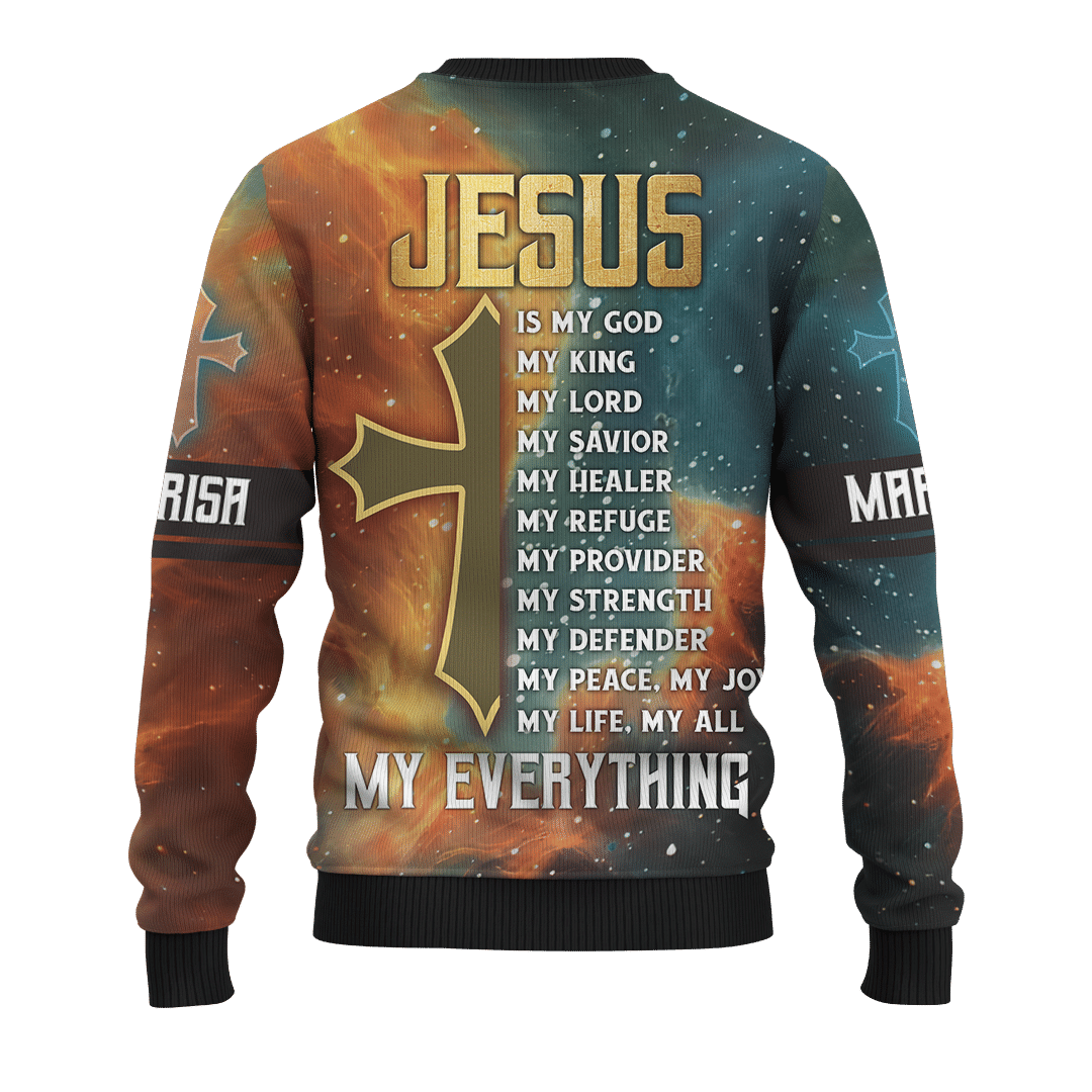 The King Jesus lion Galaxy Customized 3D All Over Printed Shirt - AM Style Design - Amaze Style™