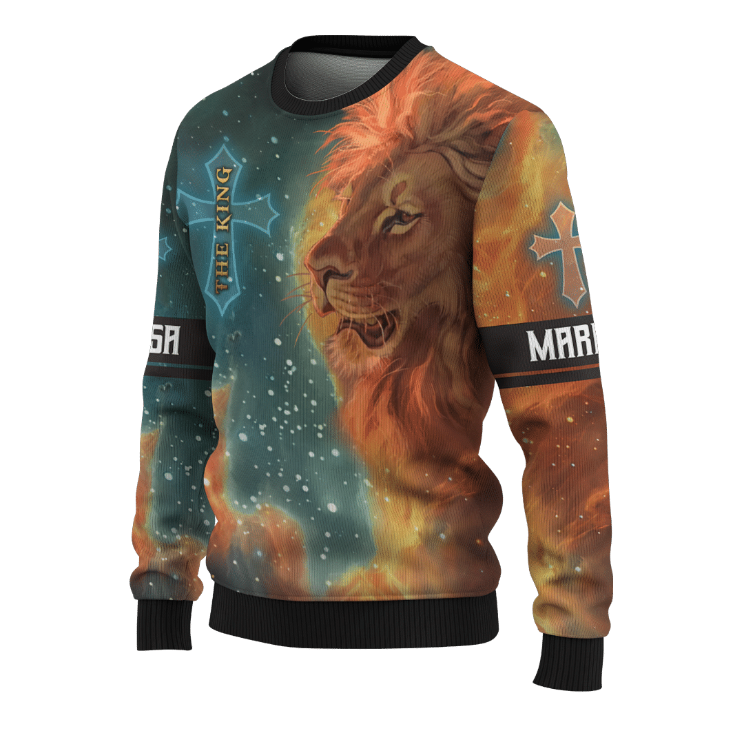 The King Jesus lion Galaxy Customized 3D All Over Printed Shirt - AM Style Design - Amaze Style™