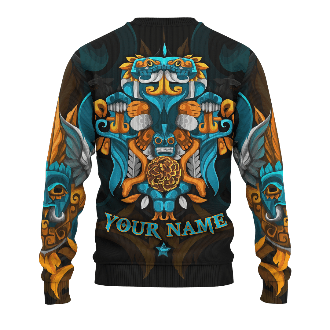 Aztec Double Head Serpent Maya Aztec Calendar Customized 3D All Over Printed Shirt - AM Style Design - Amaze Style™