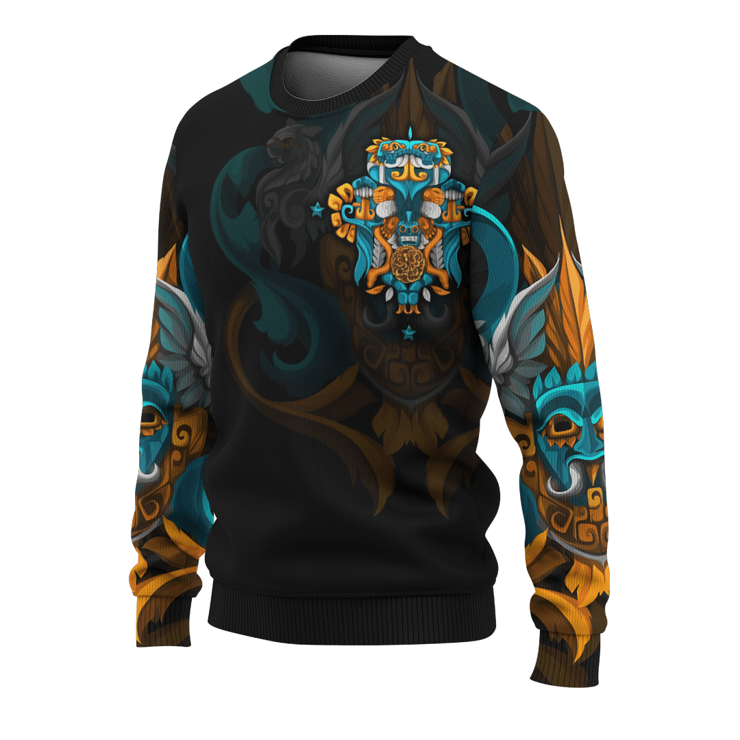 Aztec Double Head Serpent Maya Aztec Calendar Customized 3D All Over Printed Shirt - AM Style Design - Amaze Style™