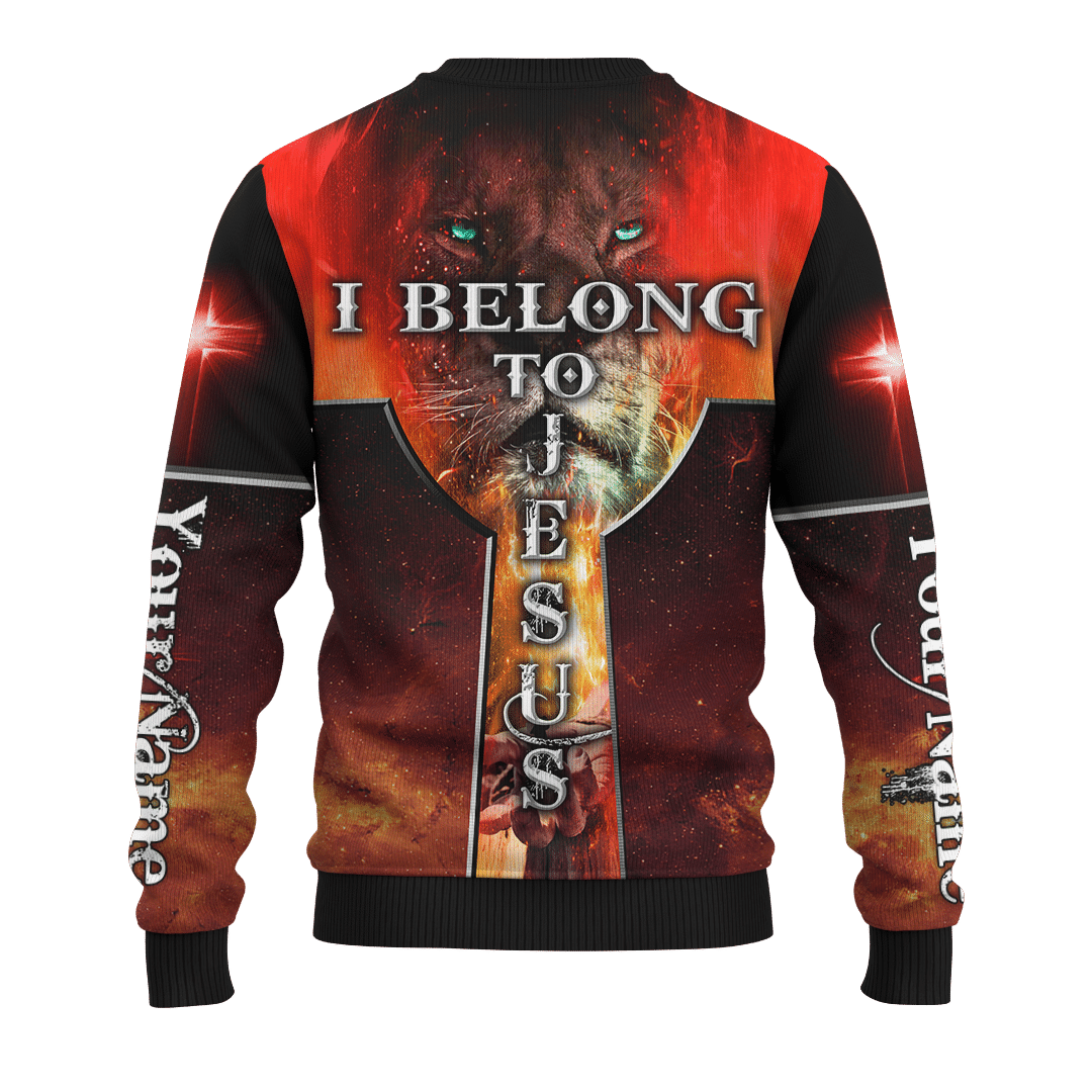 Jesus Lion I Belong To Jesus Customized 3D All Over Printed Shirt - AM Style Design - Amaze Style™