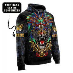 Aztec Golden Warrior Maya Aztec Customized 3D All Over Printed hoodie