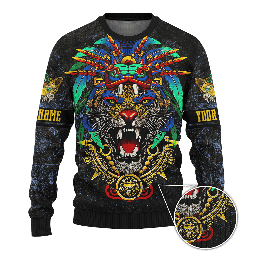 Aztec Golden Warrior Maya Aztec Customized 3D All Over Printed hoodie