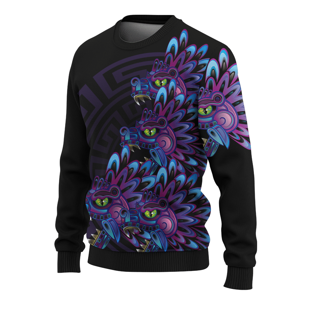 Aztec Quetzalcoatl Mythology Maya Aztec Customized 3D All Over Printed Shirt - AM Style Design - Amaze Style™