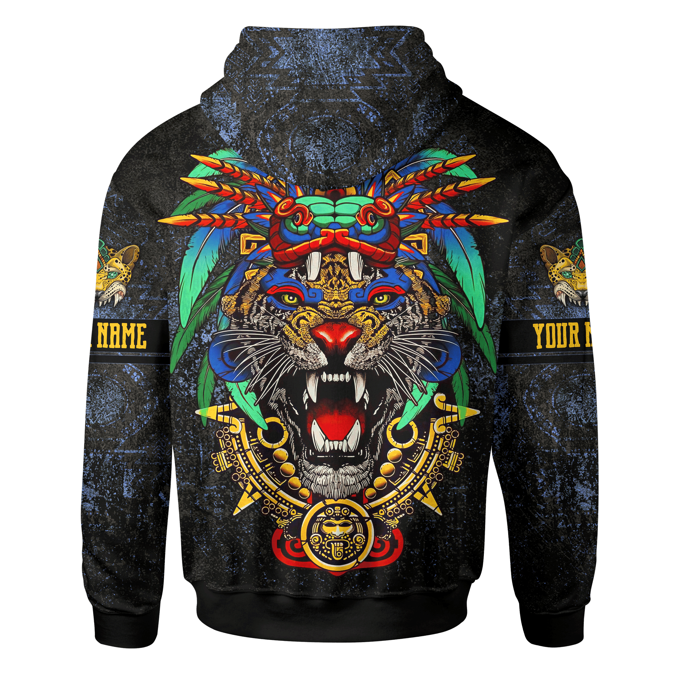 Aztec Golden Warrior Maya Aztec Customized 3D All Over Printed hoodie