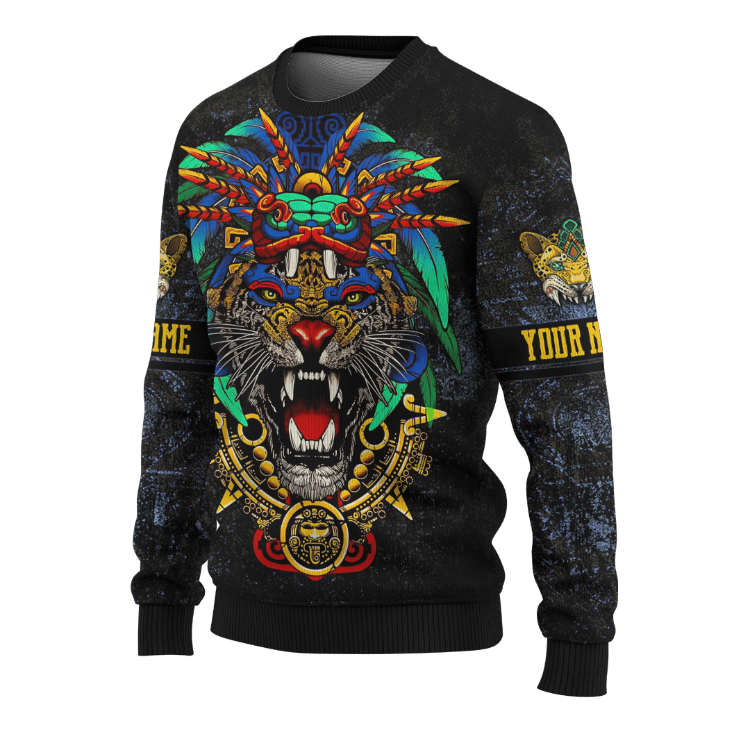 Aztec Golden Warrior Maya Aztec Customized 3D All Over Printed hoodie