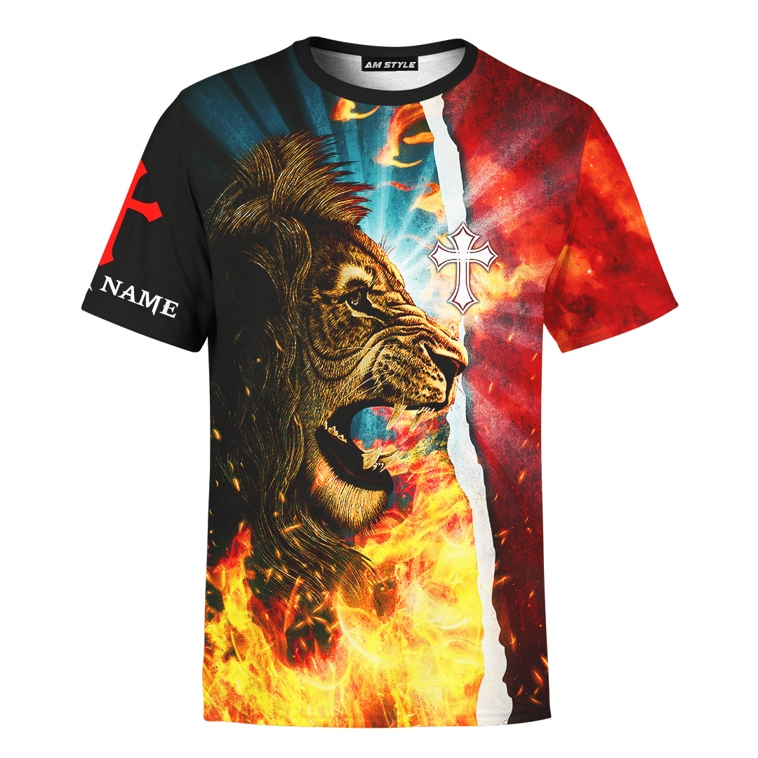 Jesus Is My Savior Jesus Lion Fire Jesus Customized 3D All Over Printed hoodie