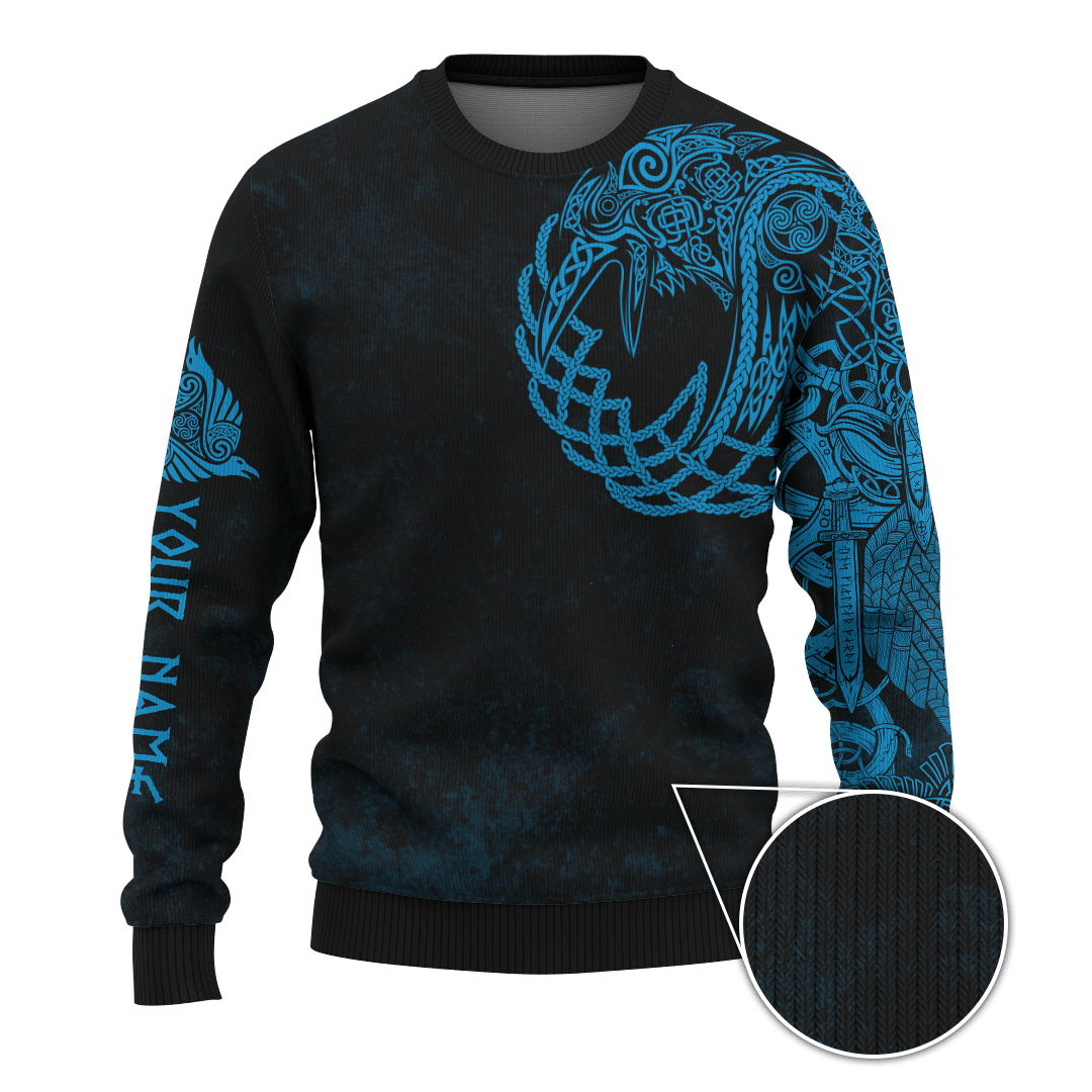 Viking Raven And Odin Norse God Customized 3D All Over Printed Shirt - AM Style Design - Amaze Style™