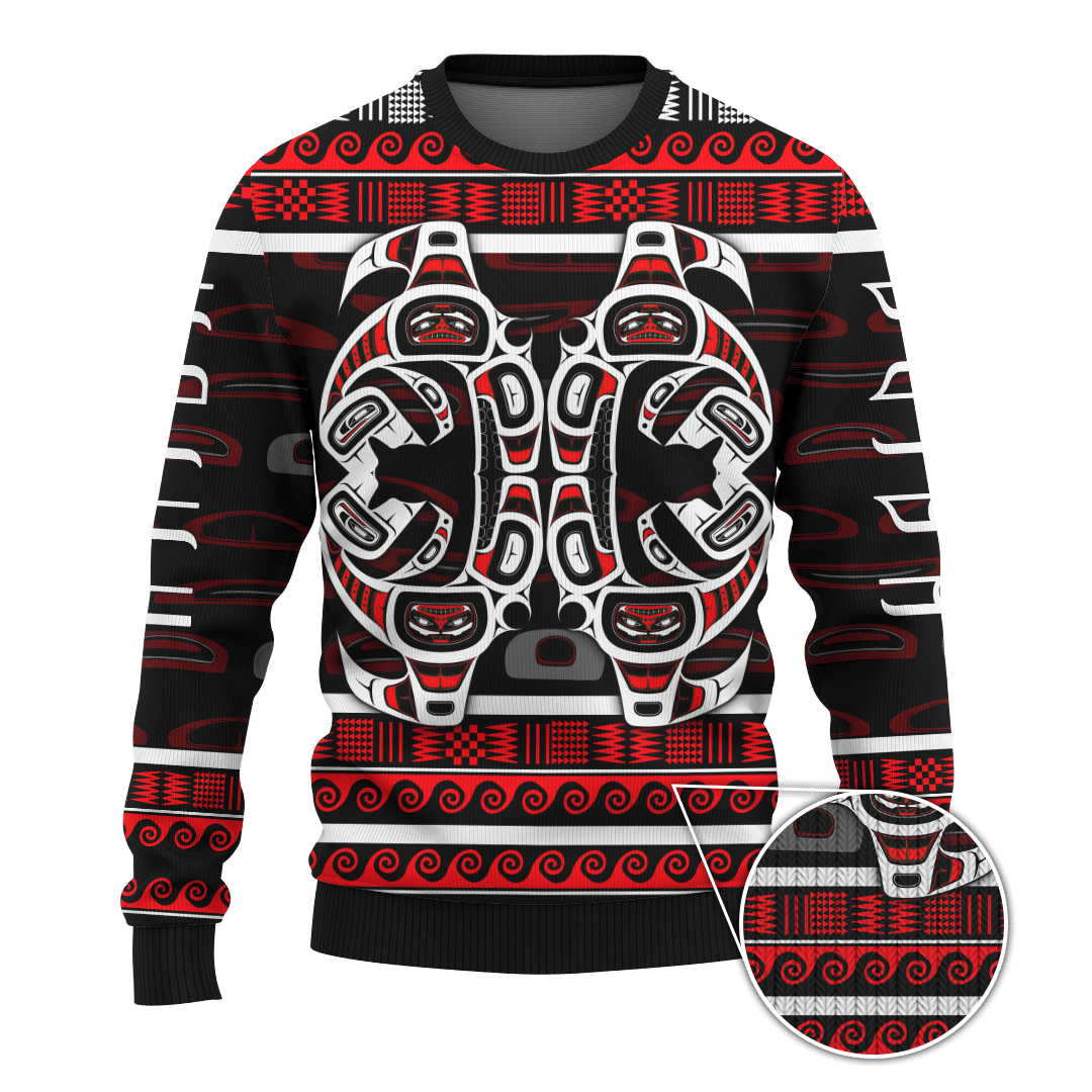 The Killing Whale Native American Pacific Northwest Style Customized All Over Printed Shirt - Am Style Design - Amaze Style™